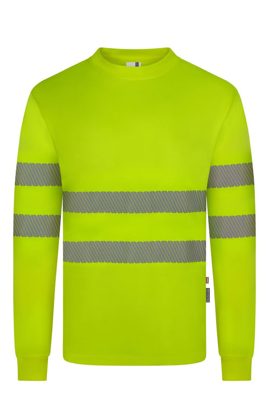 T-shirt haute visibilité manches longues en polyester recyclé