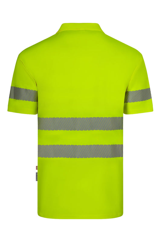 Polo haute visibilité manches courtes en polyester recyclé