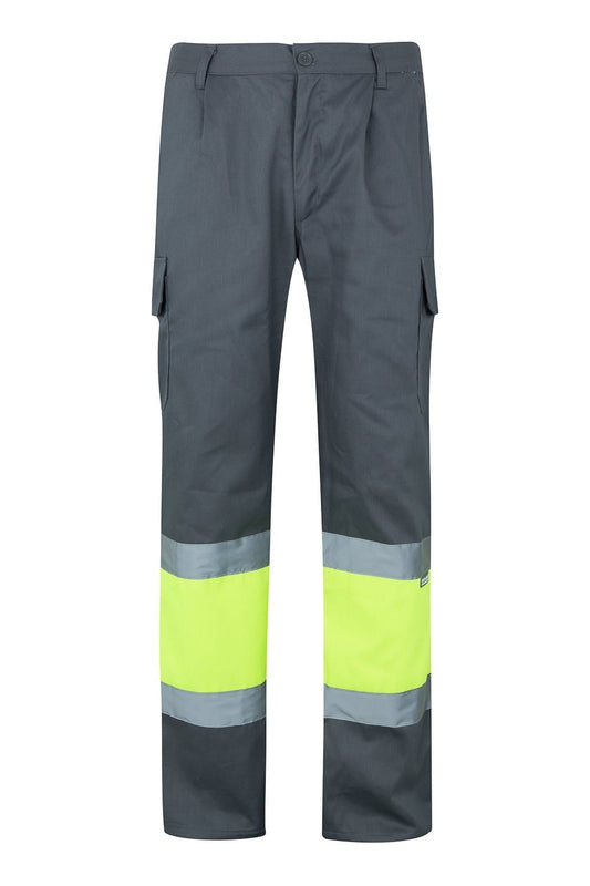 Pantalon haute visibilité bicolore multipoches