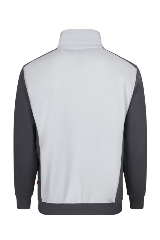 Sweat de travail bicolore demi-zippé