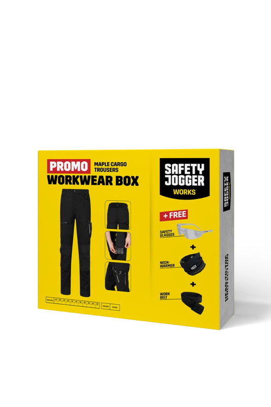 Workwear Box MAPLE – Coffret pantalon de travail stretch multipoches Safety Jogger