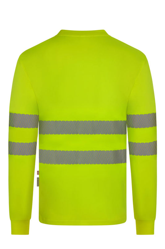 T-shirt haute visibilité manches longues en polyester recyclé