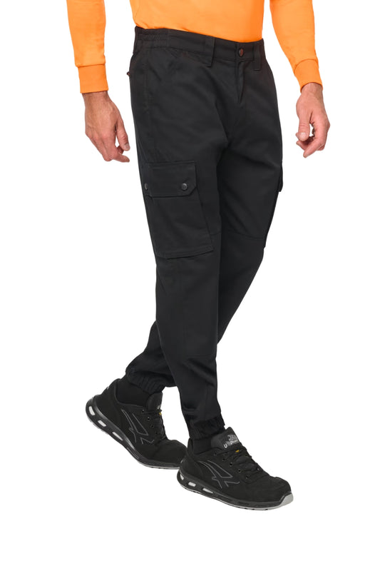 Pantalon cargo unisexe avec bas élastiqué
