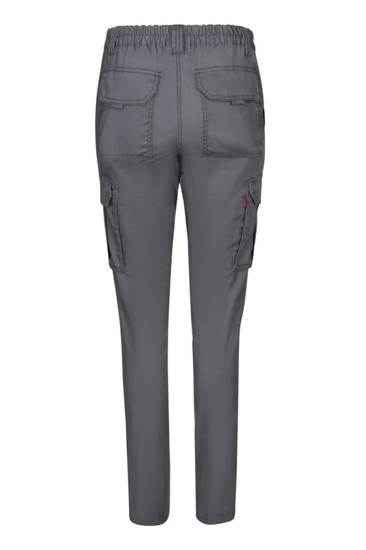 Pantalon stretch multi-poches femme